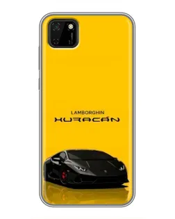 Чехол для Huawei Y5p с картинкой «Lamborghini Huracan черный»