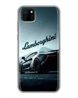 Чехол для Huawei Y5p с картинкой «Классическая надпись Lamborghini»