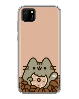 Чехол для Huawei Y5p с картинкой «Кофейный Пушин» Чехол для Huawei Y5p с картинкой «Кофейный Пушин»