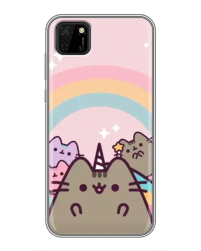 Чехол для Huawei Y5p с картинкой «Единорог Pusheen»
