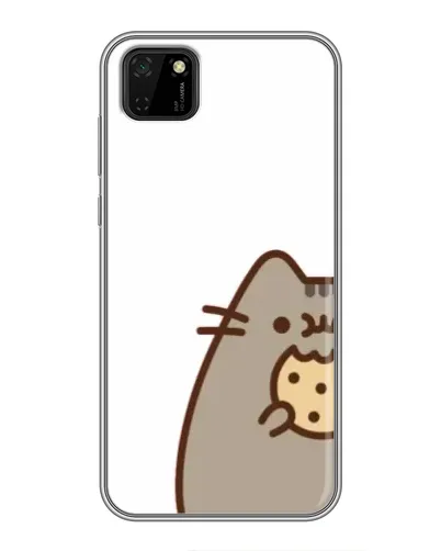 Чехол для Huawei Y5p с картинкой «Пушин с печеньем»