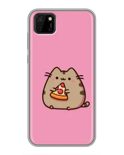 Чехол для Huawei Y5p с картинкой «Пушин с пиццей» Чехол для Huawei Y5p с картинкой «Пушин с пиццей»