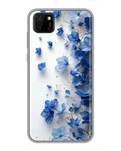 Чехол для Huawei Y5p с картинкой «Голубой цветочный каскад» Чехол для Huawei Y5p с картинкой «Голубой цветочный каскад»