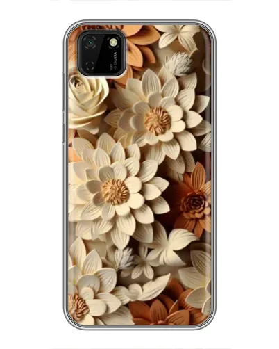 Чехол для Huawei Y5p с картинкой «Бежевый флористический декор» Чехол для Huawei Y5p с картинкой «Бежевый флористический декор»