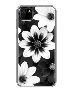 Чехол для Huawei Y5p с картинкой «Монохромные астры» Чехол для Huawei Y5p с картинкой «Монохромные астры»