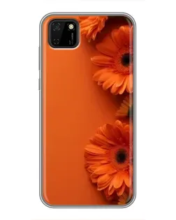 Чехол для Huawei Y5p с картинкой «Оранжевые герберы» Чехол для Huawei Y5p с картинкой «Оранжевые герберы»