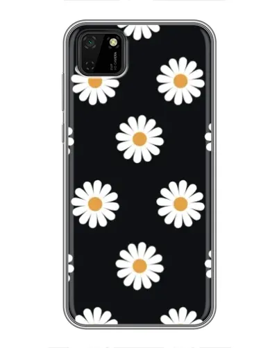 Чехол для Huawei Y5p с картинкой «Ромашки на черном» Чехол для Huawei Y5p с картинкой «Ромашки на черном»