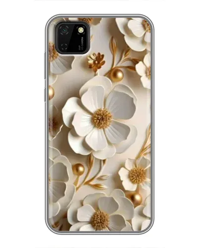 Чехол для Huawei Y5p с картинкой «Белие бумажние цвети» Чехол для Huawei Y5p с картинкой «Белие бумажние цвети»