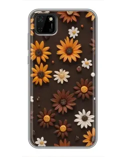 Чехол для Huawei Y5p с картинкой «Узор из маленьких подсолнухов» Чехол для Huawei Y5p с картинкой «Узор из маленьких подсолнухов»