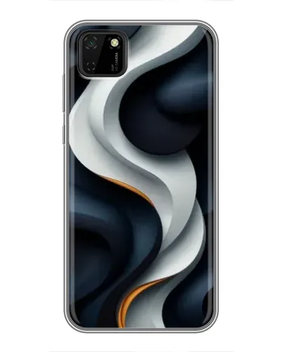 Чохол для Huawei Y5p з картинкою «Об'ємні чорно-білі стрічки» Чохол для Huawei Y5p з картинкою «Об'ємні чорно-білі стрічки»
