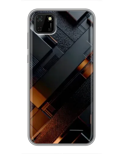 Чохол для Huawei Y5p з картинкою «Чорні геометричні блоки» Чохол для Huawei Y5p з картинкою «Чорні геометричні блоки»