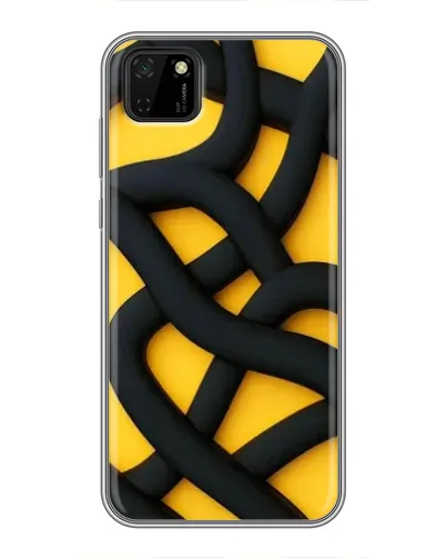 Чохол для Huawei Y5p з картинкою «Чорне жовте переплетення» Чохол для Huawei Y5p з картинкою «Чорне жовте переплетення»