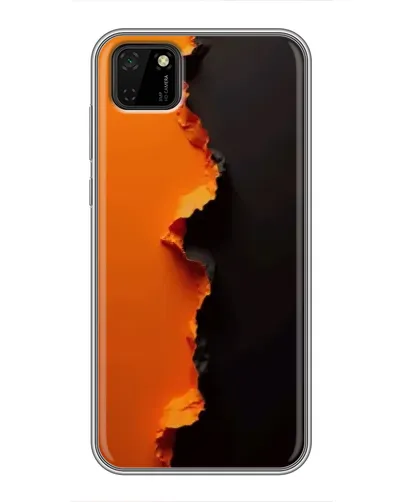 Чохол для Huawei Y5p з картинкою «Помаранчевий розлом» Чохол для Huawei Y5p з картинкою «Помаранчевий розлом»