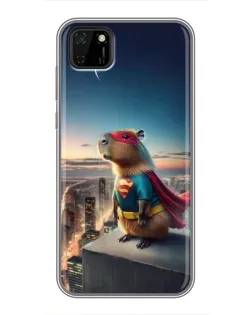 Чехол для Huawei Y5p с картинкой «Капи-мен супергерой»