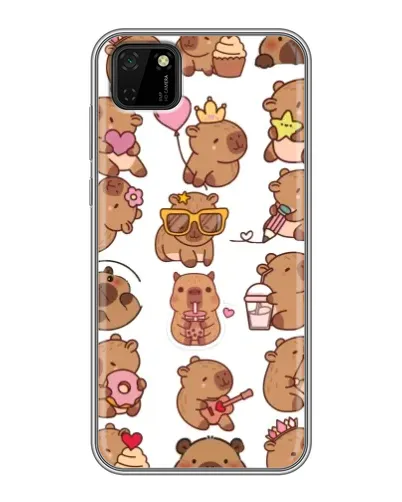 Чехол для Huawei Y5p с картинкой «Стикерпак с капибарами» Чехол для Huawei Y5p с картинкой «Стикерпак с капибарами»