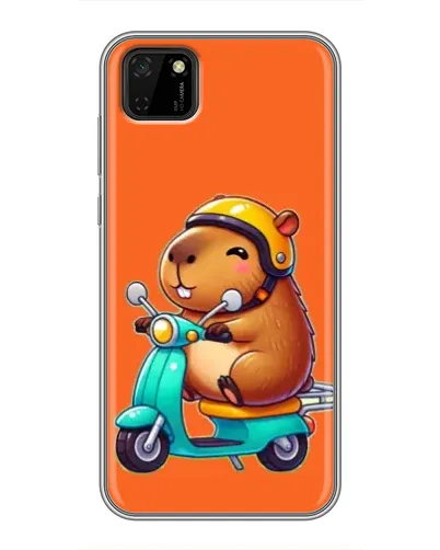Чехол для Huawei Y5p с картинкой «Капибара на скутере» Чехол для Huawei Y5p с картинкой «Капибара на скутере»