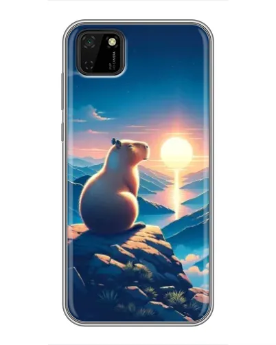 Чехол для Huawei Y5p с картинкой «Закат солнца с капибарой» Чехол для Huawei Y5p с картинкой «Закат солнца с капибарой»