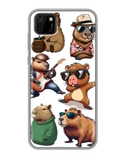 Чехол для Huawei Y5p с картинкой «Крутые капибары музыканты»
