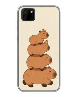Чехол для Huawei Y5p с картинкой «Башня из капибар»