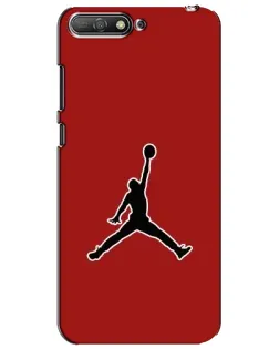 Чехол для Huawei Y6 2018 с картинкой «Jordan Red Back»
