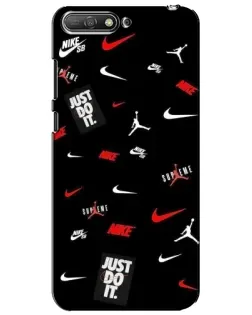 Чехол для Huawei Y6 2018 с картинкой «Nike Mix Pattern»