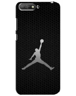 Чехол для Huawei Y6 2018 с картинкой «Jordan Dark Carbon»
