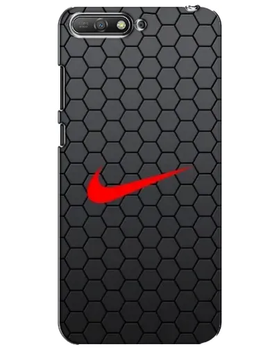 Чехол для Huawei Y6 2018 с картинкой «Nike — карбоновая сетка»