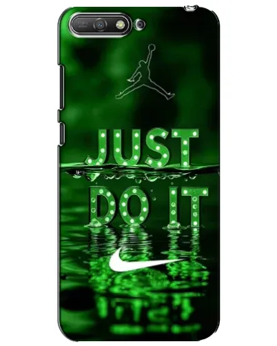 Чехол для Huawei Y6 2018 с картинкой «Зеленый неоновый Nike»