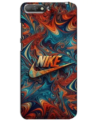 Чехол для Huawei Y6 2018 с картинкой «Nike в абстракции»