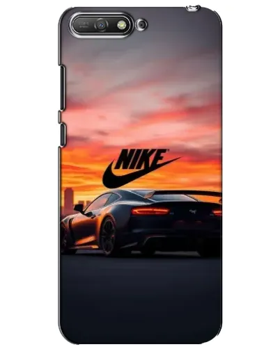 Чехол для Huawei Y6 2018 с картинкой «Nike и суперкар»