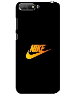 Чехол для Huawei Y6 2018 с картинкой «Золотой логотип Nike»