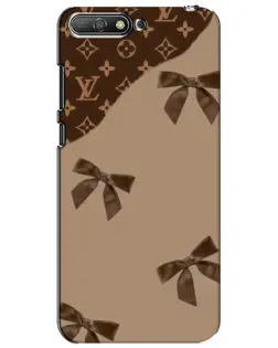 Чехол для Huawei Y6 2018 с картинкой «LV — кофейный атлас»