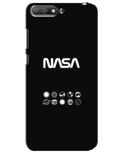Чехол для Huawei Y6 2018 с картинкой «NASA — технический принт» Чехол для Huawei Y6 2018 с картинкой «NASA — технический принт»
