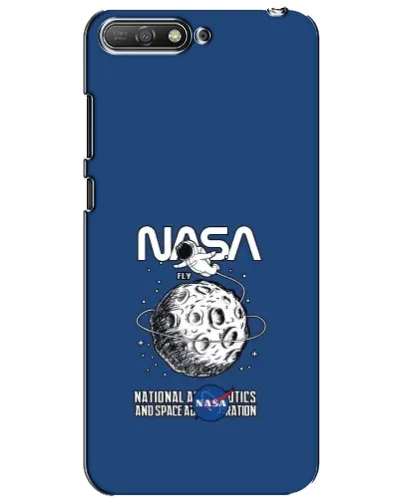 Чехол для Huawei Y6 2018 с картинкой «NASA — лунная миссия» Чехол для Huawei Y6 2018 с картинкой «NASA — лунная миссия»