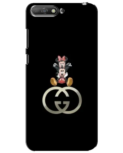 Чехол для Huawei Y6 2018 с картинкой «Минни Маус на лого» Чехол для Huawei Y6 2018 с картинкой «Минни Маус на лого»