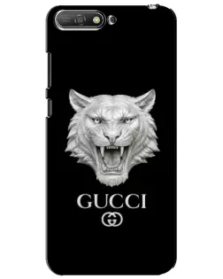 Чохол для Huawei Y6 2018 з картинкою «Gucci — срібний лев»