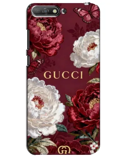 Чехол для Huawei Y6 2018 с картинкой «Gucci — бордовые розы» Чехол для Huawei Y6 2018 с картинкой «Gucci — бордовые розы»