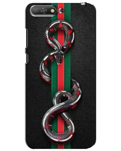 Чехол для Huawei Y6 2018 с картинкой «Gucci — змея на полосе» Чехол для Huawei Y6 2018 с картинкой «Gucci — змея на полосе»