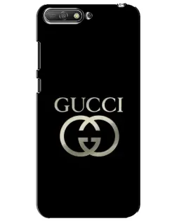 Чохол для Huawei Y6 2018 з картинкою «Gucci — золото на чорному»
