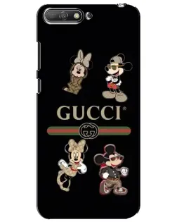 Чохол для Huawei Y6 2018 з картинкою «Gucci — герої Disney та монограма»