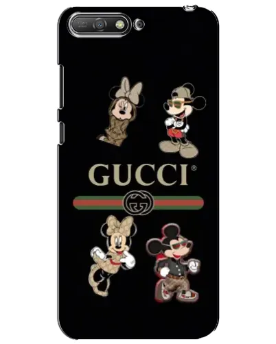 Чехол для Huawei Y6 2018 с картинкой «Gucci — герои Disney и монограмма» Чехол для Huawei Y6 2018 с картинкой «Gucci — герои Disney и монограмма»