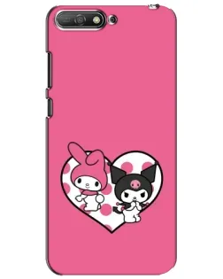 Чехол для Huawei Y6 2018 с картинкой «Kuromi и My Melody» Чехол для Huawei Y6 2018 с картинкой «Kuromi и My Melody»
