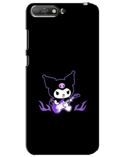 Чехол для Huawei Y6 2018 с картинкой «Электрическая Kuromi» Чехол для Huawei Y6 2018 с картинкой «Электрическая Kuromi»