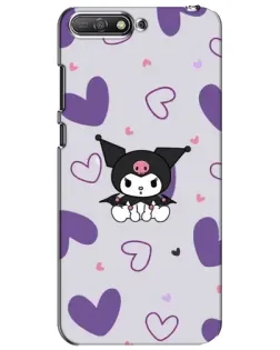 Чехол для Huawei Y6 2018 с картинкой «Kuromi и лавандовые сердца» Чехол для Huawei Y6 2018 с картинкой «Kuromi и лавандовые сердца»