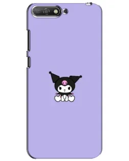 Чехол для Huawei Y6 2018 с картинкой «Kuromi — фиолетовый минимализм» Чехол для Huawei Y6 2018 с картинкой «Kuromi — фиолетовый минимализм»