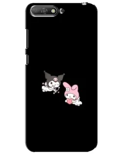 Чехол для Huawei Y6 2018 с картинкой «My Melody и Kuromi» Чехол для Huawei Y6 2018 с картинкой «My Melody и Kuromi»