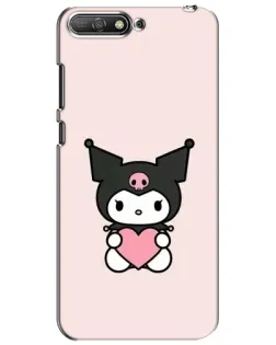 Чехол для Huawei Y6 2018 с картинкой «Kuromi и сердце» Чехол для Huawei Y6 2018 с картинкой «Kuromi и сердце»