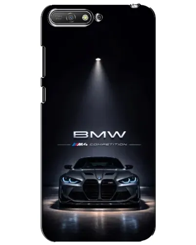 Чехол для Huawei Y6 2018 с картинкой «BMW сквозь ночной город» Чехол для Huawei Y6 2018 с картинкой «BMW сквозь ночной город»