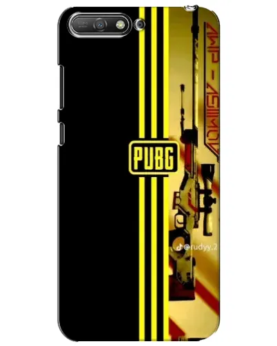 Чехол для Huawei Y6 2018 с картинкой «PUBG — камуфляжный шлем»