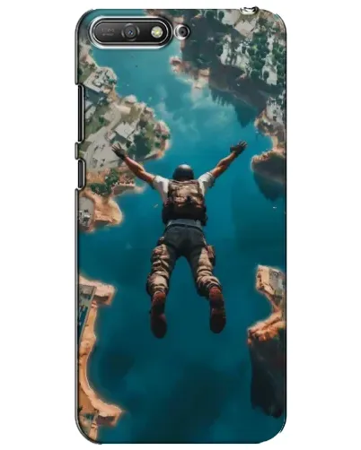 Чехол для Huawei Y6 2018 с картинкой «PUBG — свободное падение»
